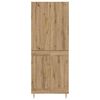 vidaXL Highboard Artisan Egetr&aelig; 69,5 x 34 x 180 cm Konstrueret tr&aelig;