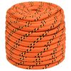 vidaXL tovv&aelig;rk til b&aring;d 18 mm 50 m polypropylen orange