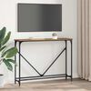 vidaXL Konsolbord Gammelt tr&aelig; 102 x 23 x 75 cm Konstrueret tr&aelig;