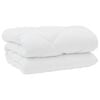 vidaXL Vinter dyne med pude 3 pcs Hvid Microfiber