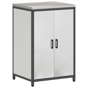 vidaXL K&oslash;kken opbevaringsskab HATTEM S&oslash;lv 60 x 50 x 92 cm St&aring;l