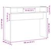 vidaXL Konsolbord Sort eg 105 x 30 x 80 cm Konstrueret tr&aelig;