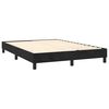 vidaXL Boxspring sengeramme Sort 140x190 cm Fløjl