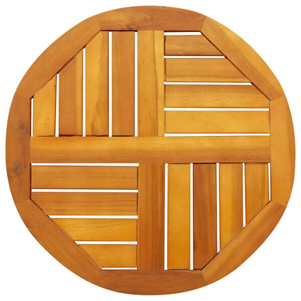 vidaXL bordplade &Oslash;50x2 cm rund massivt akacietr&aelig;