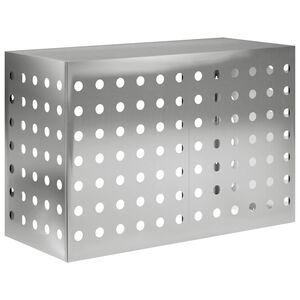 vidaXL Air Conditioner Cover S&oslash;lv 90 x 40 x 60 cm Galvaniseret st&aring;l