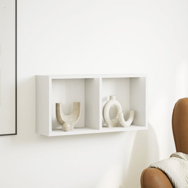 vidaXL v&aelig;gskab 60x16x30 cm konstrueret tr&aelig; hvid