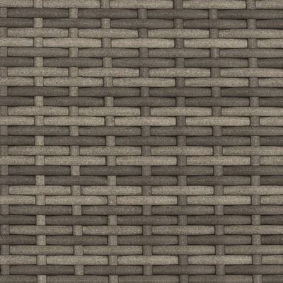 vidaXL 2-personers havesofa med skamler polyrattan grå