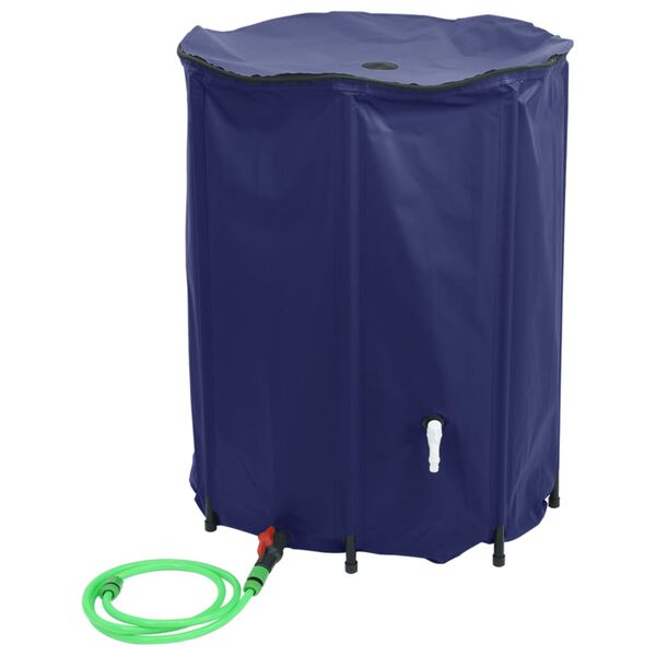 vidaXL vandtank med hane sammenfoldelig 1350 l PVC