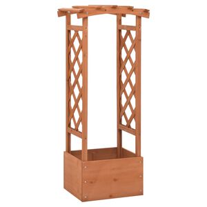vidaXL plantekasse med espalier 49x39x117 cm fyrretr&aelig;
