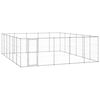 vidaXL udend&oslash;rs hundebur 36,3 m&sup2; galvaniseret st&aring;l