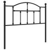 vidaXL udskiftningsgavl 100 cm metal sort