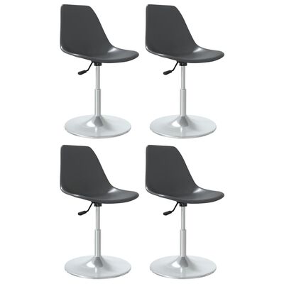 vidaXL drejelige spisebordsstole 4 stk. PP grå