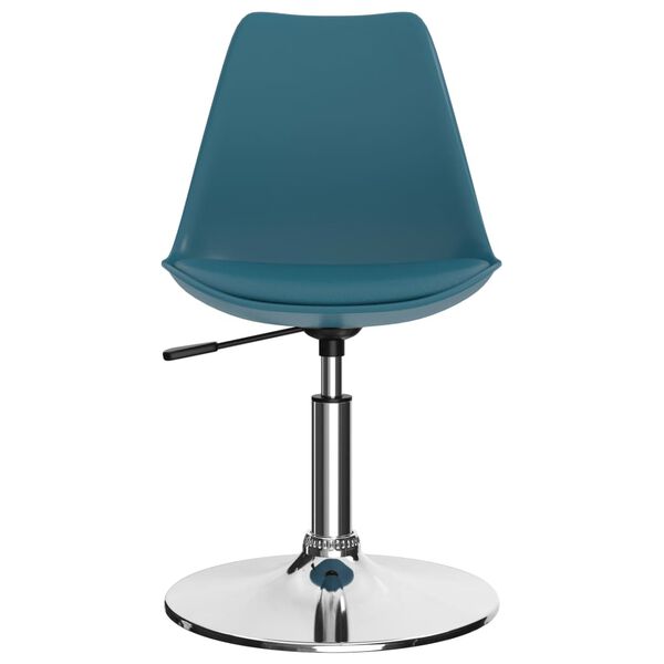 vidaXL drejelige spisebordsstole 2 stk. kunstl&aelig;der turkis