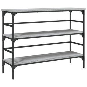 vidaXL konsolbord 100x32x75 cm konstrueret tr&aelig; gr&aring; sonoma-eg