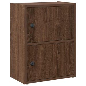 vidaXL bogreol 40x24x52 cm konstrueret tr&aelig; brun egetr&aelig;sfarve
