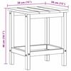 vidaXL Adirondack sidebord Lysegr&aring; 38 x 38 x 46 cm HDPE