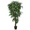 vidaXL kunstigt mangotr&aelig; 900 blade 180 cm gr&oslash;n