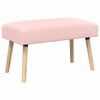 vidaXL b&aelig;nk Ensfarvet Lyser&oslash;d 80 x 40 x 46 cm Boucl&eacute;