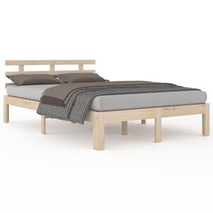 vidaXL sengeramme uden madras 160x200 cm massivt tr&aelig;