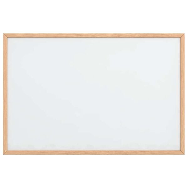 vidaXL magnetisk whiteboardtavle med ramme i massivt fyrretr&aelig; 60x40 cm