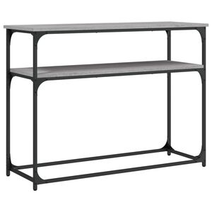 vidaXL konsolbord 100x35,5x75 cm konstrueret tr&aelig; gr&aring; sonoma-eg