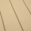 vidaXL hynde til liggestol 200x70x4 cm stof meleret beige