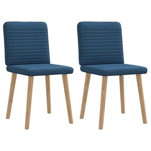 vidaXL spisebordsstole 2 stk. stof bl&aring;