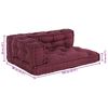 vidaXL Palle Sofa Pude Bordeaux Stof
