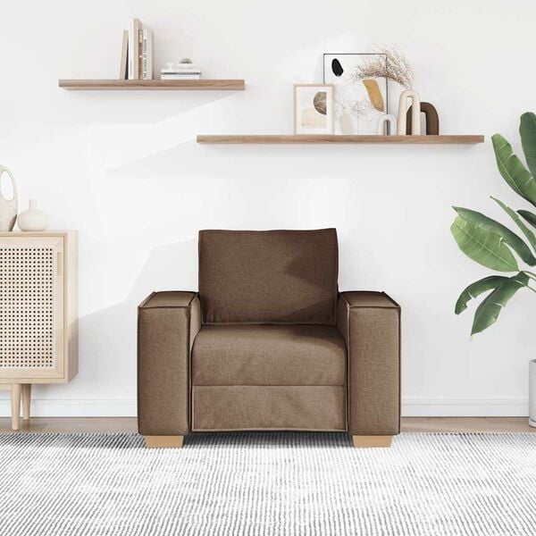 vidaXL sofastol brun 100x78x84 cm stof