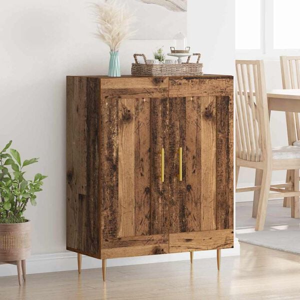 vidaXL Sideboard Gammelt tr&aelig; 69,5 x 34 x 90 cm Ingeni&oslash;rt tr&aelig; og jern