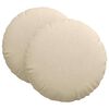 vidaXL S&aelig;depuder 2 stk. Stof Cremefarvet &Oslash;80 x 29 cm