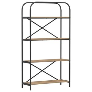 vidaXL Bogreol 4 niveauer 80 x 30 x 146 cm Konstrueret tr&aelig;