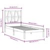 vidaXL sengeramme 75x190 cm massivt fyrretr&aelig;