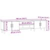 vidaXL tv-bord 180x31,5x40 cm konstrueret træ gammelt trælook