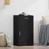 vidaXL Sideboard med skuffe Sort eg 50 x 42,5 x 93 cm