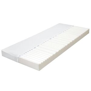 vidaXL madras 90x200 cm 7 zoner PU-skum 10 cm H2 H3