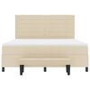 vidaXL Box spring seng med madras Creme 180 x 200 cm Stof