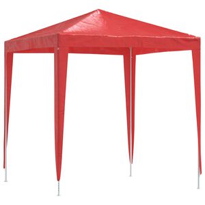 vidaXL Party Tent 200 x 200 x 240 cm R&oslash;d PE og st&aring;l