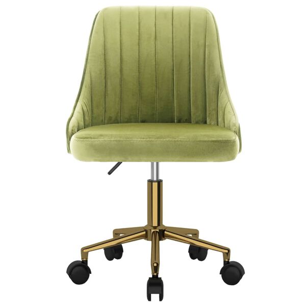 vidaXL drejelige spisebordsstole 2 stk. fl&oslash;jl lysegr&oslash;n