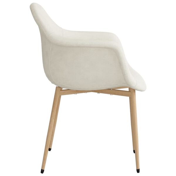 vidaXL spisebordsstol stof cremefarvet