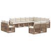 vidaXL Havesofa S&aelig;t 12 stk. Beige polyrattan