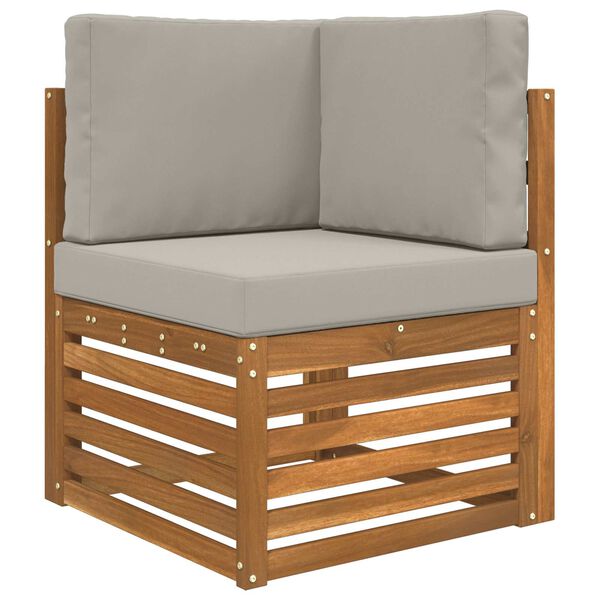 vidaXL Udend&oslash;rs Sofa Pude 3 pcs Gr&aring; Polyester