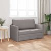 vidaXL Sovesofa 110cm Gr&aring;brun Stof