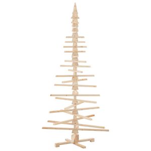 vidaXL dekorativt juletr&aelig; 210 cm massivt fyrretr&aelig;