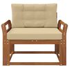 vidaXL Udend&oslash;rs Mellem Sofa Massivt Akacietr&aelig; Naturfarvet