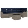 vidaXL Havesofa S&aelig;t Gr&aring; polyrattan