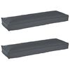 vidaXL Palle Pudesæt 2 pcs Antracit 120 x 40 x 8 cm Oxford stof