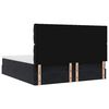 vidaXL osmannisk sengeramme med madrasser 160x200 cm fløjl sort