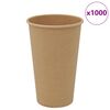 vidaXL kaffekopper af papir 1000 stk. 16oz 400ml brun