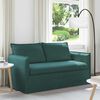 vidaXL Sofa 140cm M&oslash;rkegr&oslash;n Metal